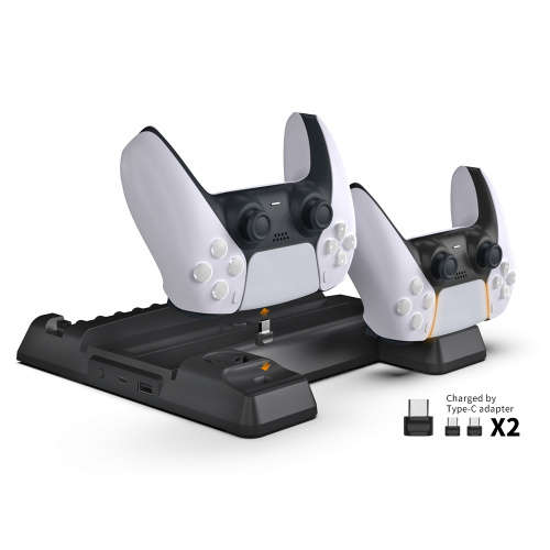 Dobe PS5 Multifunctional Cooling Stand + Dual Charging Ports + Game Slots
