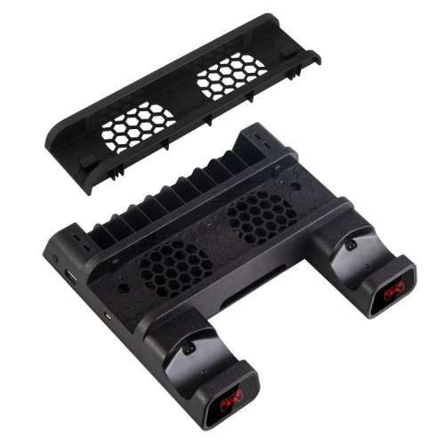 DOBE - PS4 Multifunction Cooling and Charging Station- GAME RACK FOR 10 GAMES