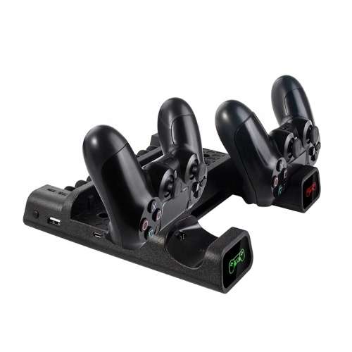 DOBE - PS4 Multifunction Cooling and Charging Station- GAME RACK FOR 10 GAMES