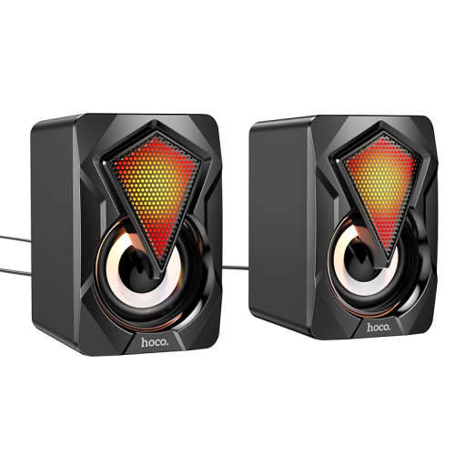 Hoco Mini Desktop RGB Backlit Game Glaring 3W Speakers-DS30-