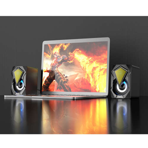 Hoco Mini Desktop RGB Backlit Game Glaring 3W Speakers-DS30-