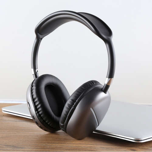 AKZ MAX 10 Noise Cancelling LED Light Bluetooth Headphones with Mic - GREY