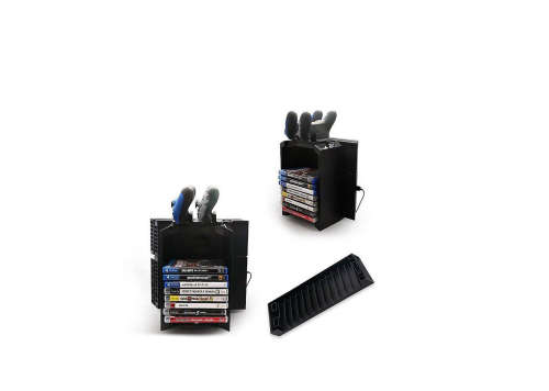 Multifunctional Storage Stand For PlayStation 4 - Black