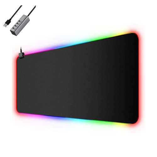 90 x 40 cm RGB Gaming Mouse Pad + 4 USB Port Hub