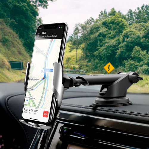 Hoco Wireless Fast Charger in Car Holder GG-S14