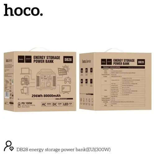 Hoco 296Wh Portable Power Station - 80000mAh
