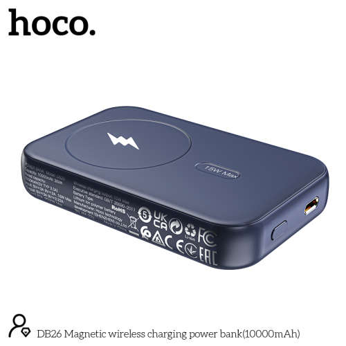 HOCO DB26 10000mAh Fast Charging Magnetic Wireless Charging Power Bank