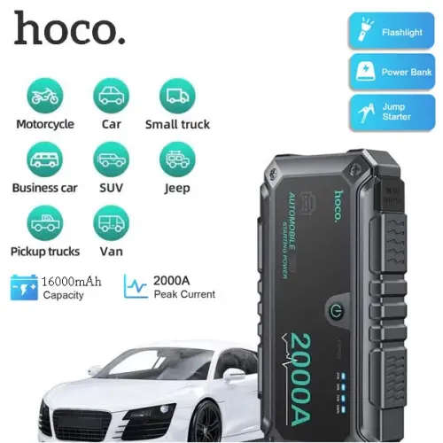 Hoco Car Jump Starter Power Bank PWR01  Black
