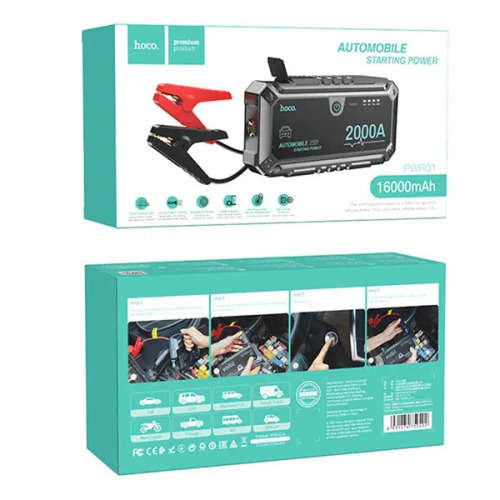 Hoco Car Jump Starter Power Bank PWR01  Black