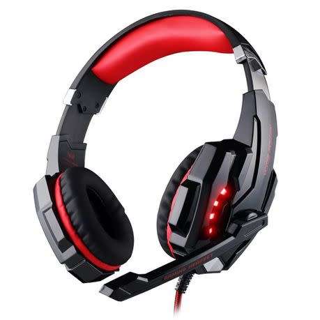 Kotion G9000 Gaming Headphones with Mic - RED