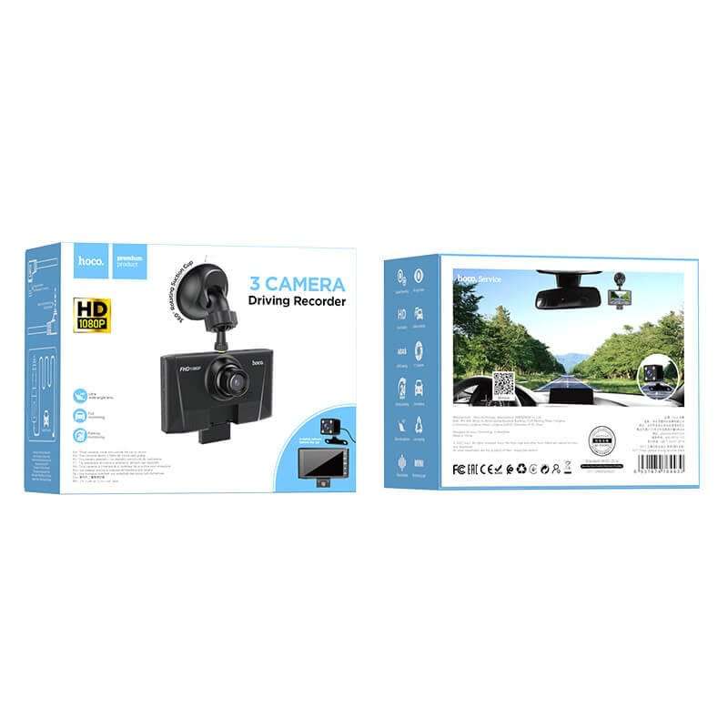 Hoco DI17 Triple-Driving Camera Recorder (Dash Cam)
