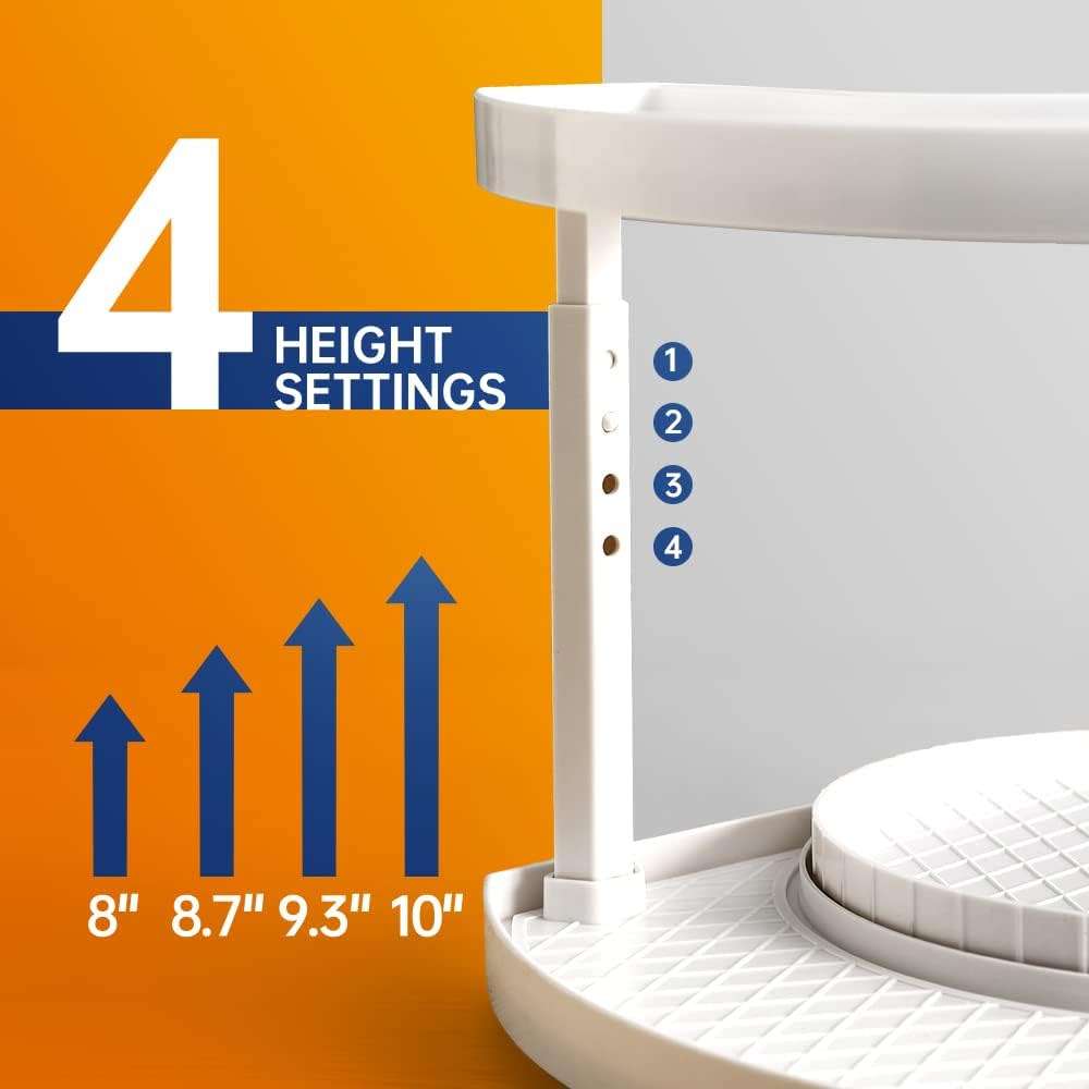 D-Shape Two Tier 360 Rotatable Spice Organizer