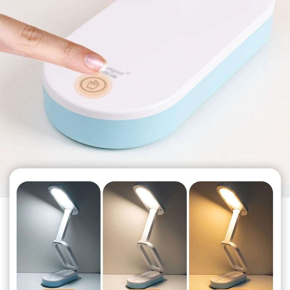 Foldable Rechargeable LED Table Lamp - Blue
