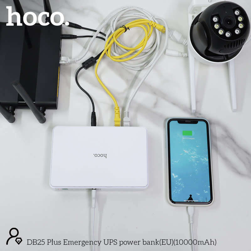 HOCO Smart Mini DC UPS & Powerbank 10000mAh -DB25 Plus