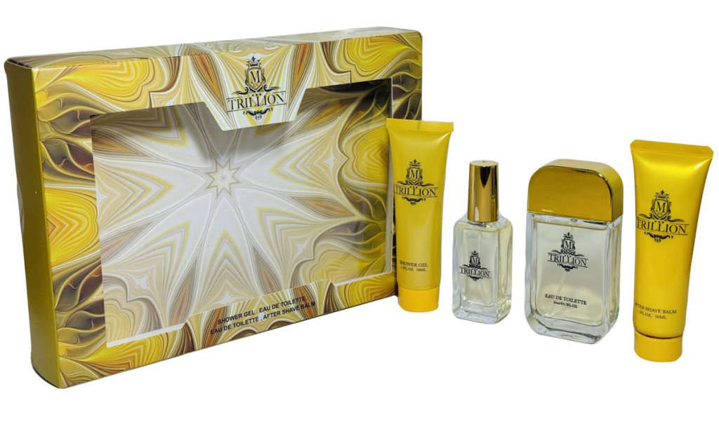 Perfume Gift Sets For Him: Brilliant Idea, Courageous, Homme Sport, Men Trillion Gift Set