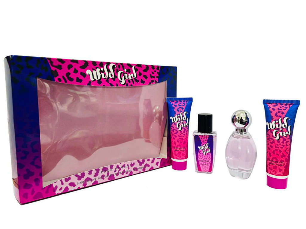 Perfume Gift Sets For Her & Baby: Wild Girl, Strawberry Juice, Baby Love Gift Sets