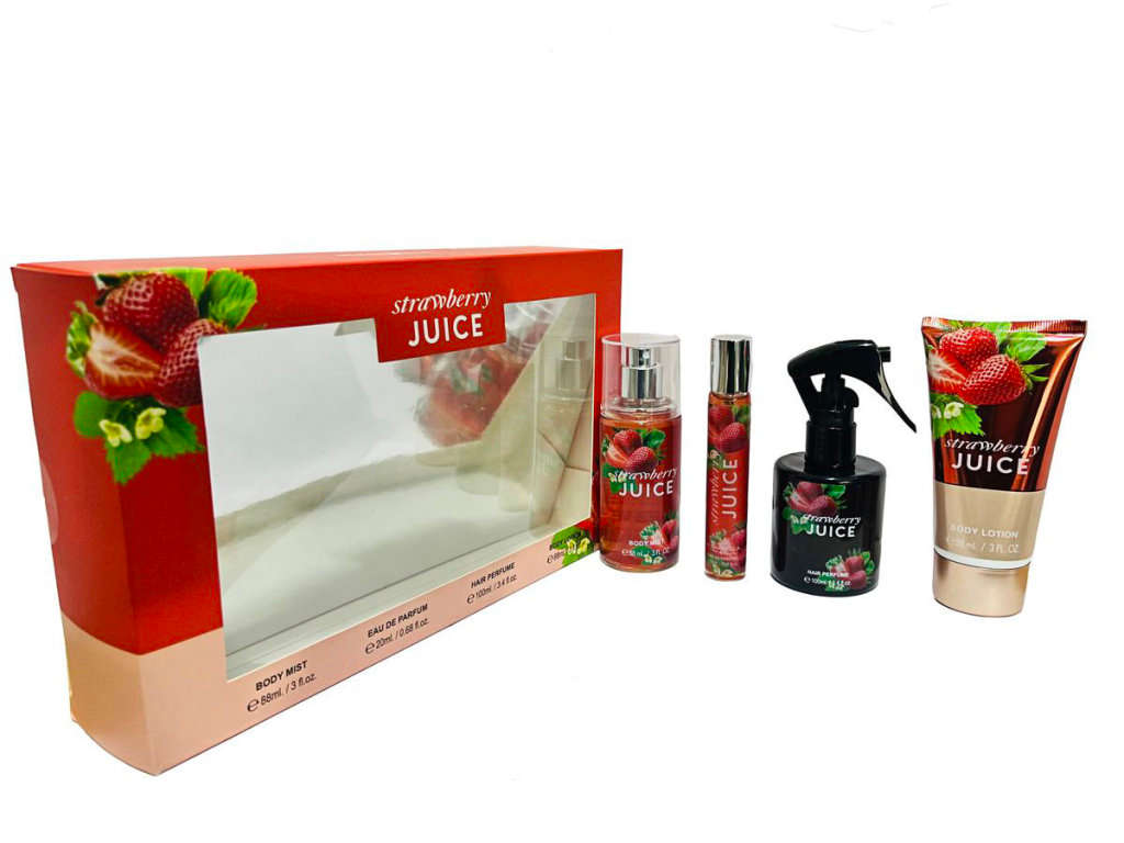 Perfume Gift Sets For Her & Baby: Wild Girl, Strawberry Juice, Baby Love Gift Sets