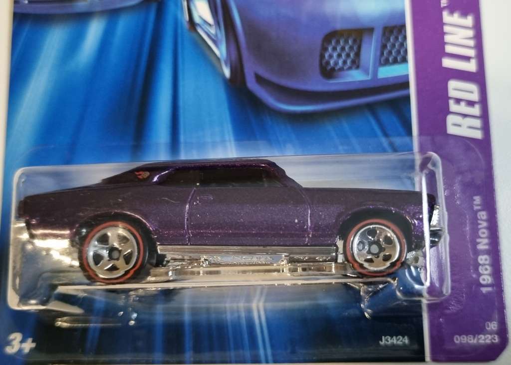 Hot Wheels 1968 Nova Red Line