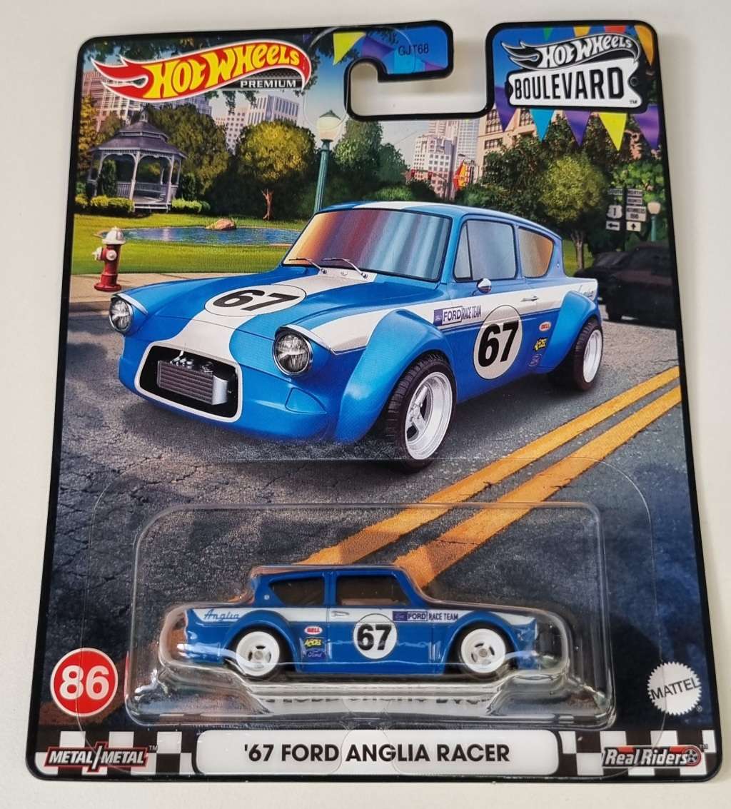 Hot Wheels 67 Ford Anglia Racer Premium