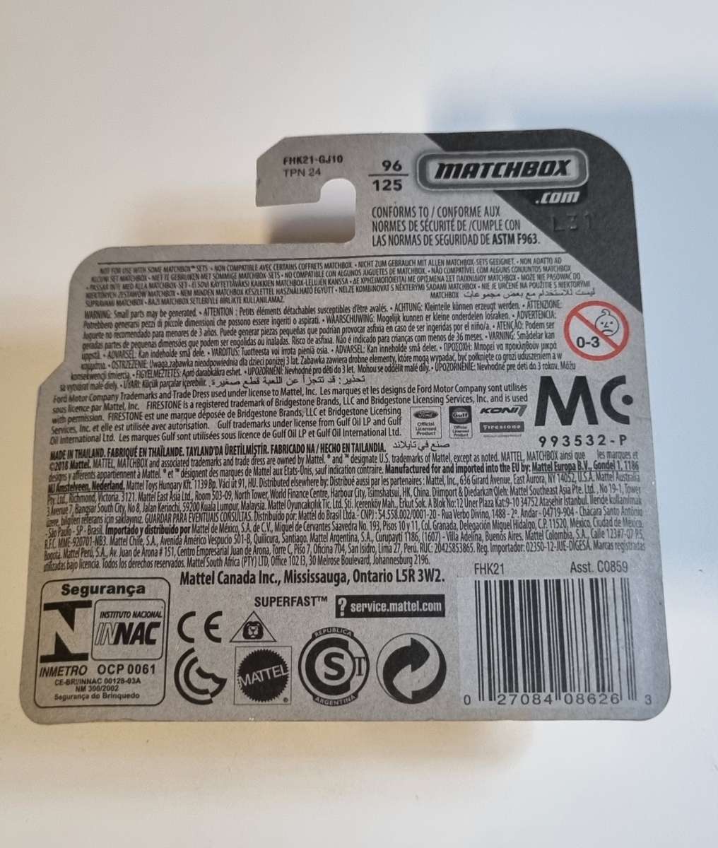 Matchbox 10 Ford F-150 SVT Raptor Gulf