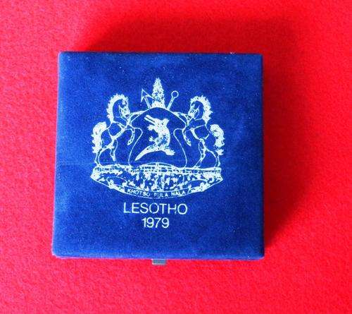 Lesotho Mint/coin Box + certificate