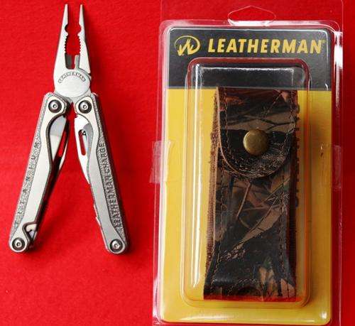 Leatherman Charge TTi + Camo leather pouch