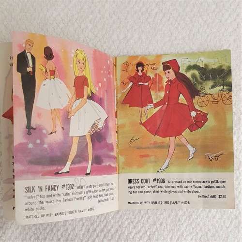 Vintage Original 1960s Barbie Skipper Outfit Booklet (1963) - hard to find