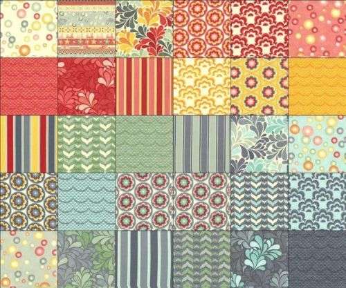 Moda Salt Air 3 x five inch pre-cut block Charm Packs plus 2.5 yards of matching quilting fabric