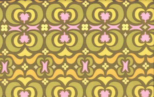 Amy Butler Midwest Modern Quilting Fabric (Garden Maze in olive) 0.5 yard - Rare OOP