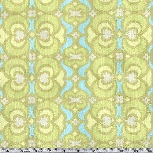 Amy Butler Midwest Modern Quilting Fabric (Garden Maze in lime) 3 yards - Rare OOP