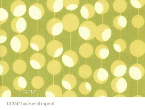 Amy Butler Midwest Modern Quilting Fabric (Martini in olive) 1 yard - Rare OOP