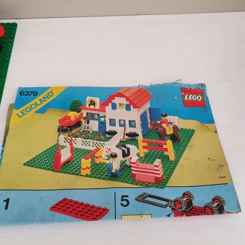 Vintage 1986 Legoland 6379 Horse Riding Stables Complete Used Lego Set