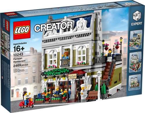 Used Lego Creator Expert Parisian Resturant Set - Like new, Complete no box