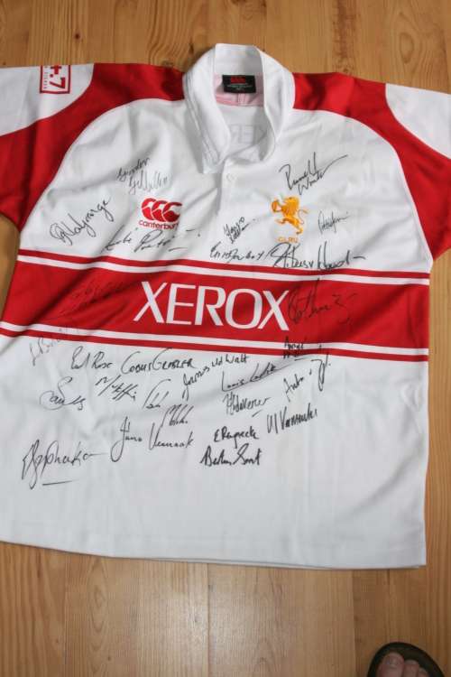 Signed Lions supporters jersey