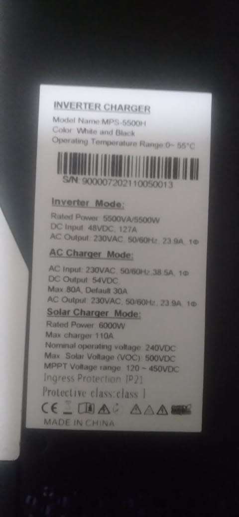 48v 5.5kw hybrid inverter