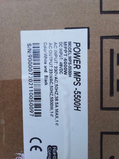 48v 5.5kva 6000w hybrid inverter