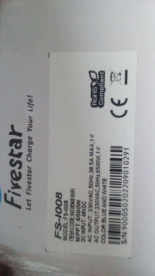 48V 8.5KVA 6500W MPPT hybrid inverter with WIFI