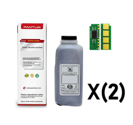 Pantum PC210 compatible refill kit x 2