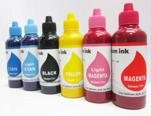 Epson sublimation ink 100ml cyan/magenta/yellow/black/light cyan/light magenta/super black
