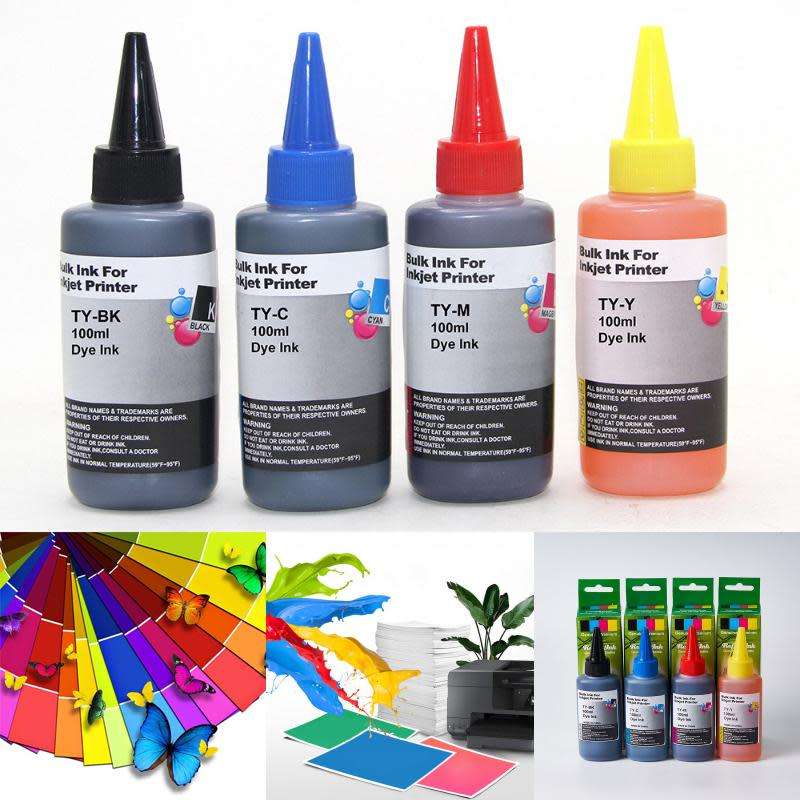 Universal ink 100ml  dye-based cyan/magenta/yellow/black