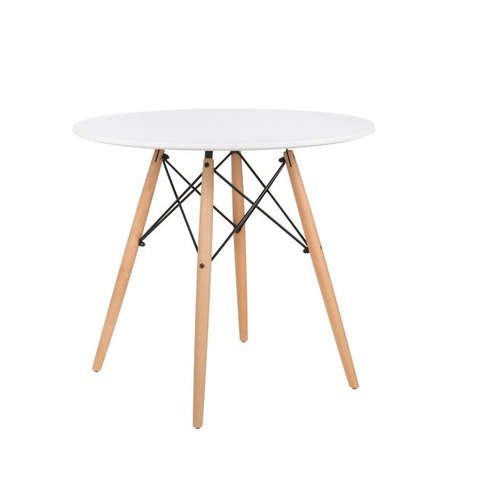 Store Demo Round top Wooden Leg Coffee/Dinning Table