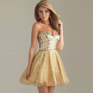 AFFORDABLE collection GOLD cocktale party evening off shoulder  dress SEXY !!!