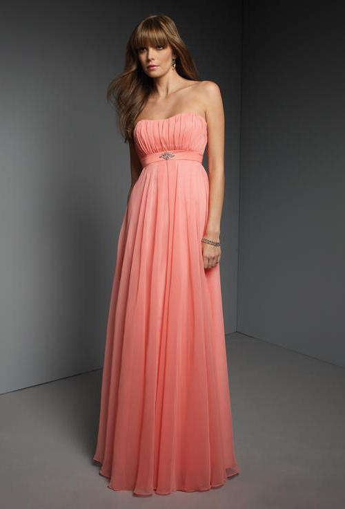 Salmon pink grey chiifon lace up back off shoulder cocktale Evening dress !!!