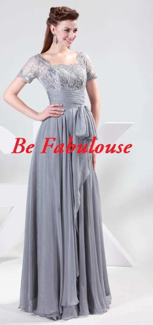 AFFORDABLE collection chiffon gorgeouse Grey  cocktale dress !!!