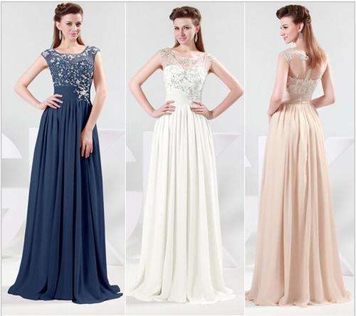 *IN STOCK* USA 6-uk10 Chiffon gorgeous Ivory cocktale evening dress !!! Free OVERNIGHT shipping