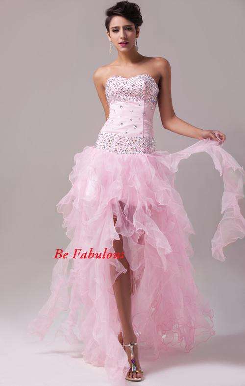 PINK BLUE raffle off shoulder lace up back ball evening cocktale dress !!!