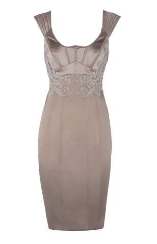 Beige/ cream /black pencil embroidery cocktail evening party dress size S M L FREE SHIPPING!!!