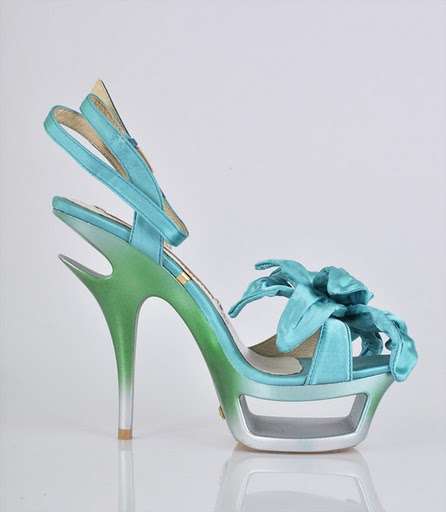 Pink Blue flower dress stiletoes pumps leather  size 2,5 3 4 5 6 7 FREE SHIPPING!!!