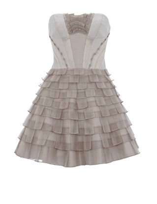 Silver grey OFF SHOULDER raffle tub corset dress FREE SHIPPING size S M L