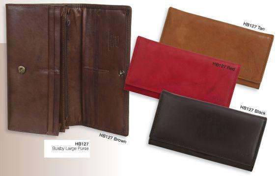 Busby leather purse - large